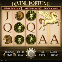 GetLucky - Divine Fortune Slot Game - NetEnt Progressive