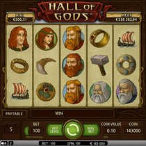 GetLucky - Hall of Gods Slot Game - Norse Mythology